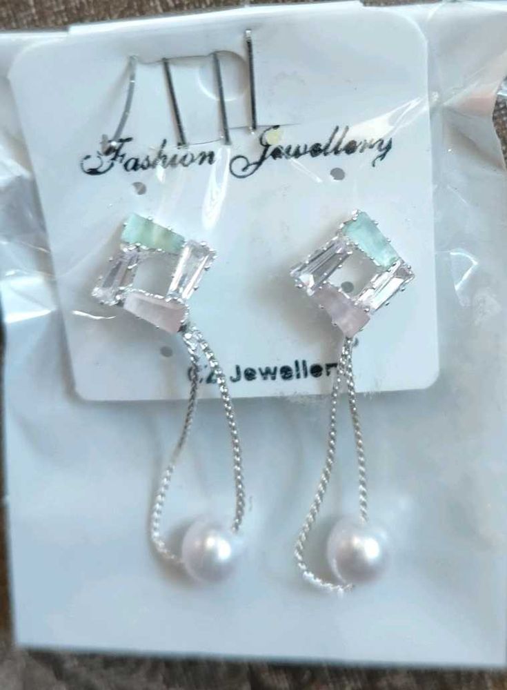 Pearl Drop Dangle Earrings