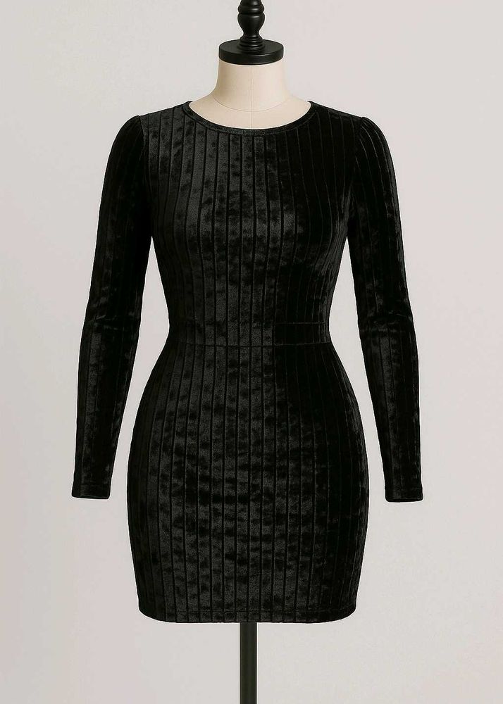 Velvet Backless Dress