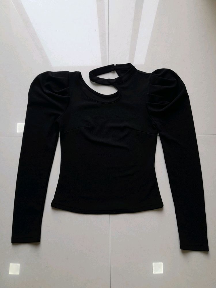 URBANIC Black Asymmetrical Top