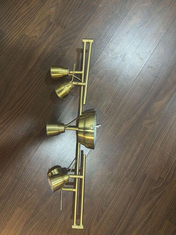 Vintage Brass Track Lighting Fixture