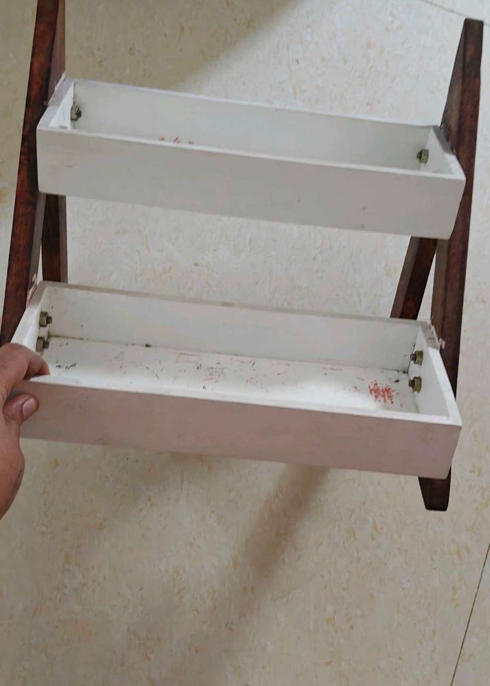 2-Tier Wooden kitchen shelf