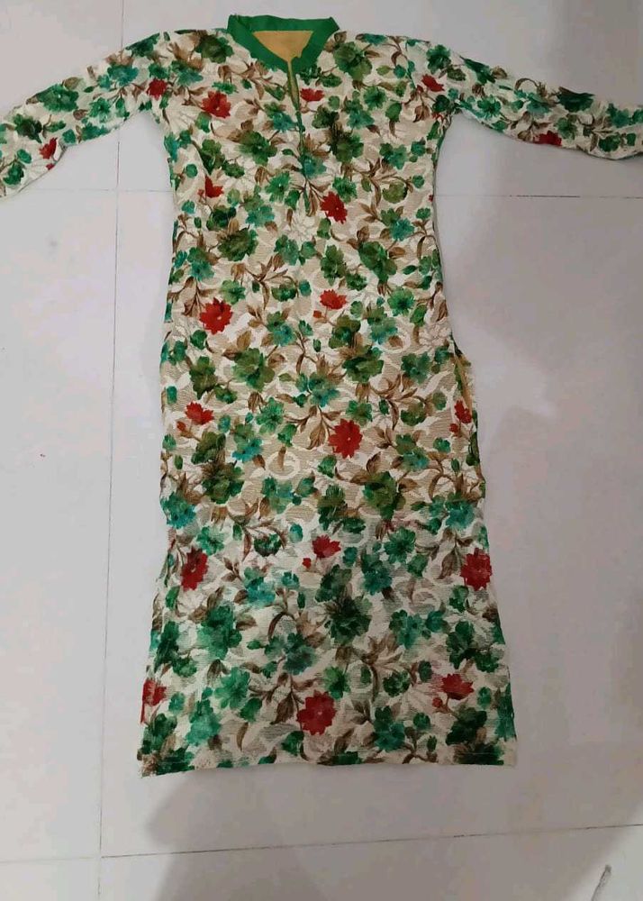 Floral Print Kurta