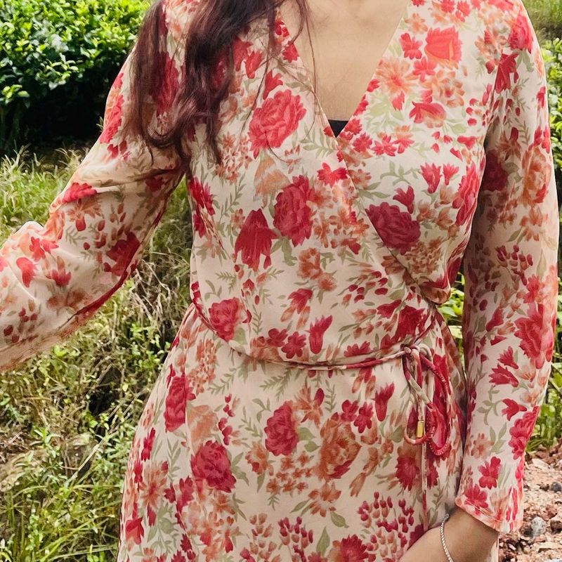 Floral Print Maxi Dress
