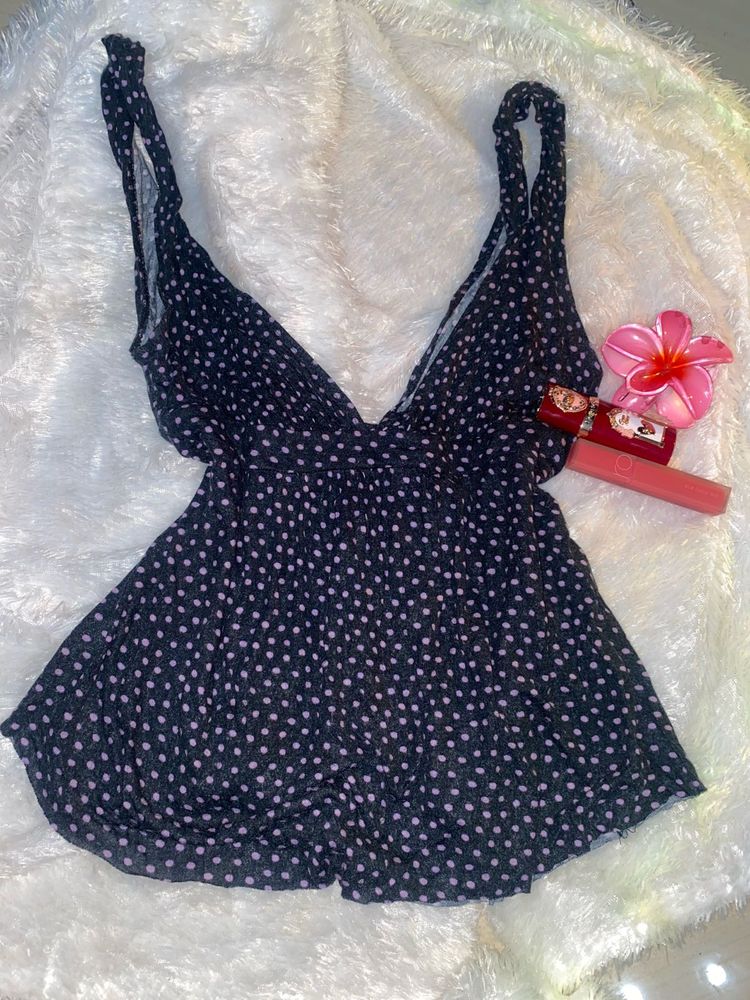Chic Polka Dot Mini Dress