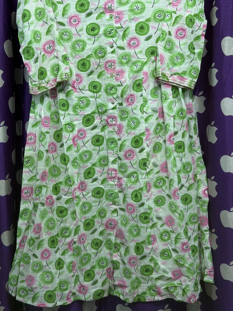 Cute Floral Print anarkali kurta