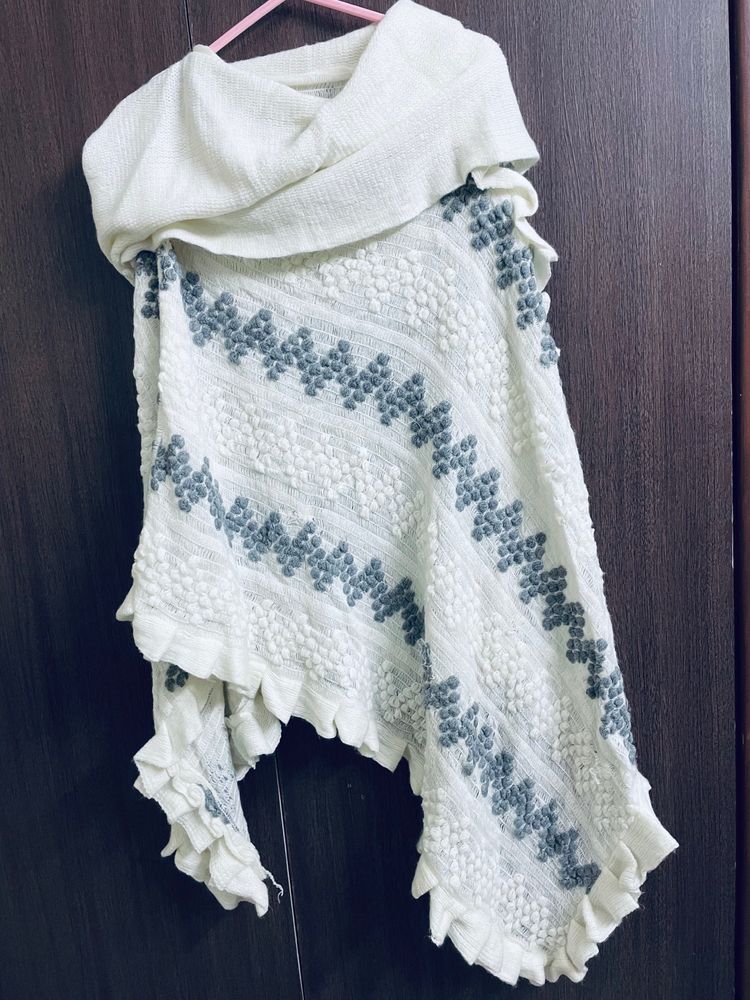 beautiful woolen poncho for sale