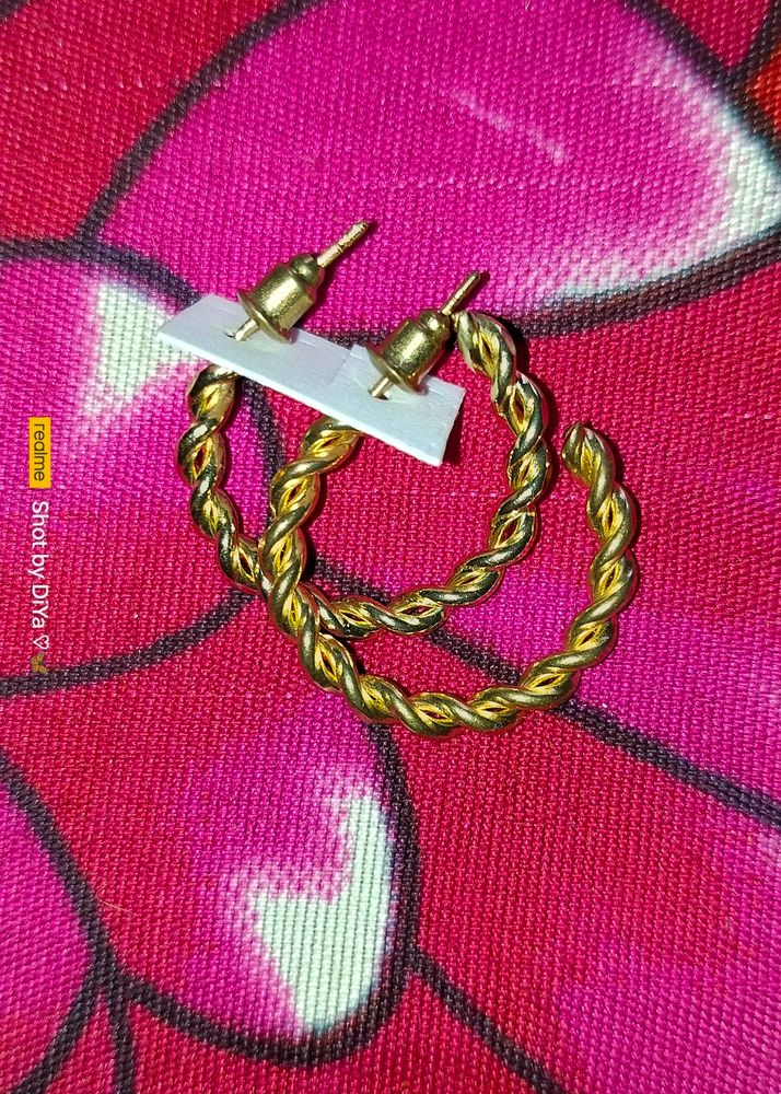 Western Earrings Golden