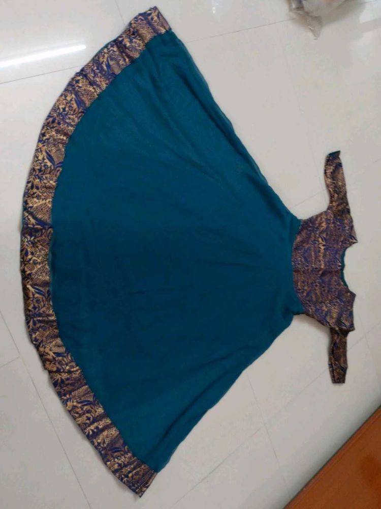 blue long gown