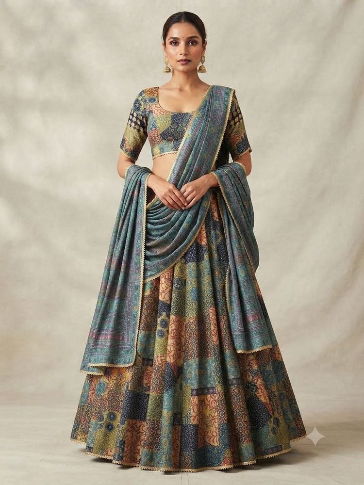 Designer Patchwork Lehenga Choli Set