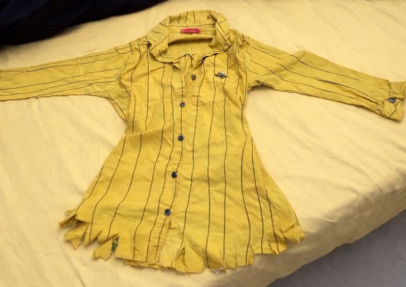 Yellow Striped fitted shirt