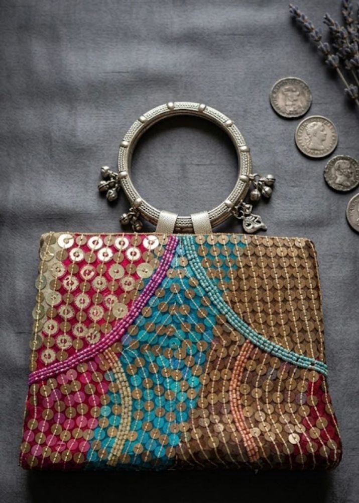 Sequin Beaded Evening Bag