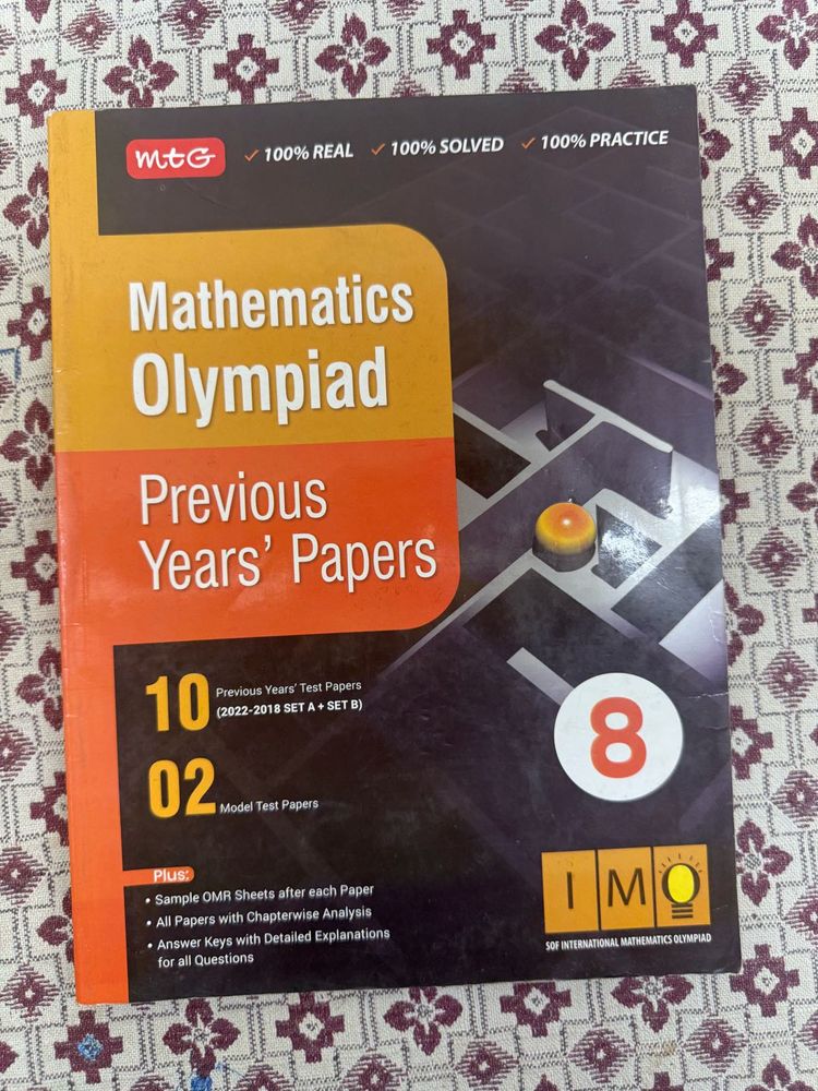 Mathematics Olympiad Previous Years Papers Book