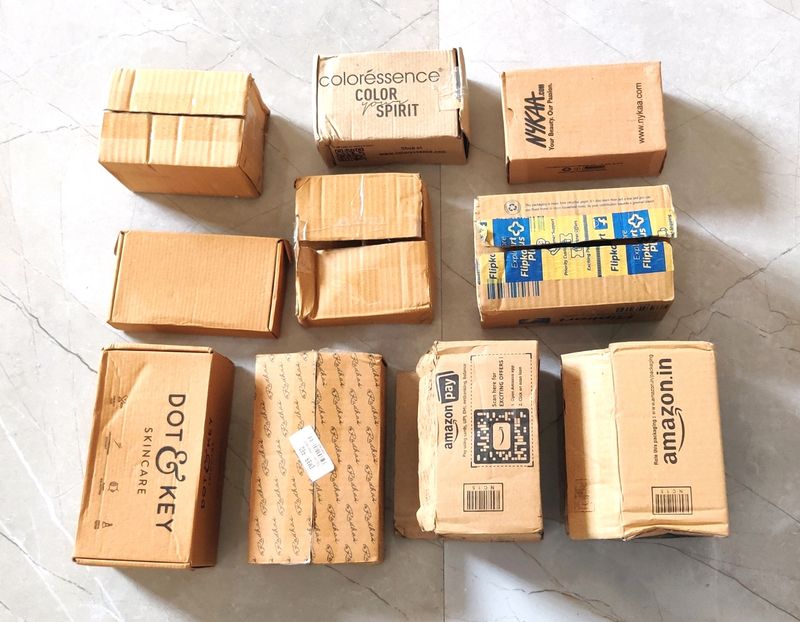 5 Cardboard Boxes, Packing Box, Packaging Material