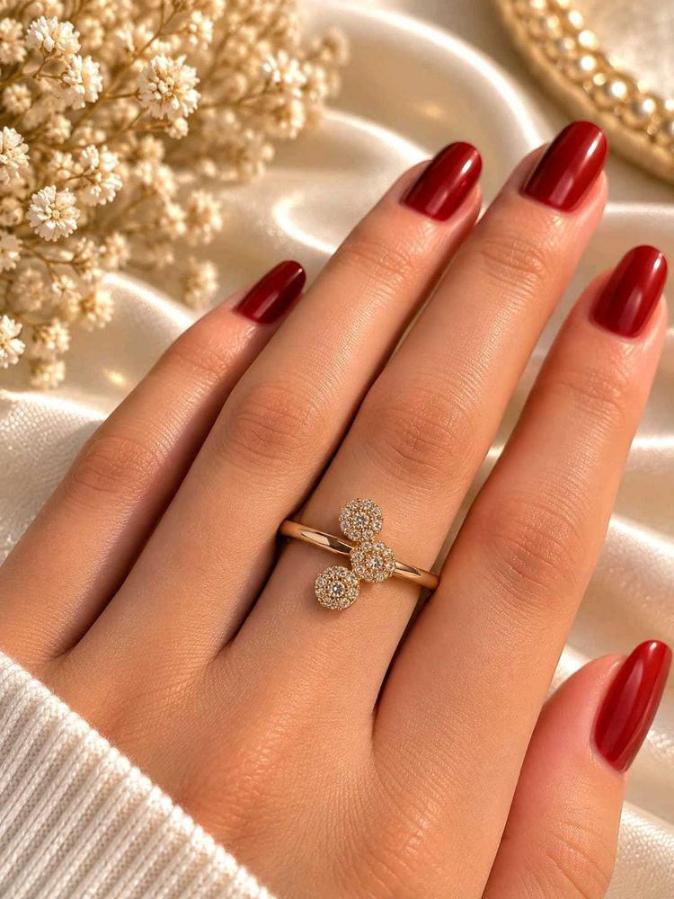 Sparkling Cluster Anti Tarnish Ring