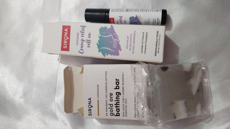 Sirona Period Pain Roll On &amp; Bathing Bar