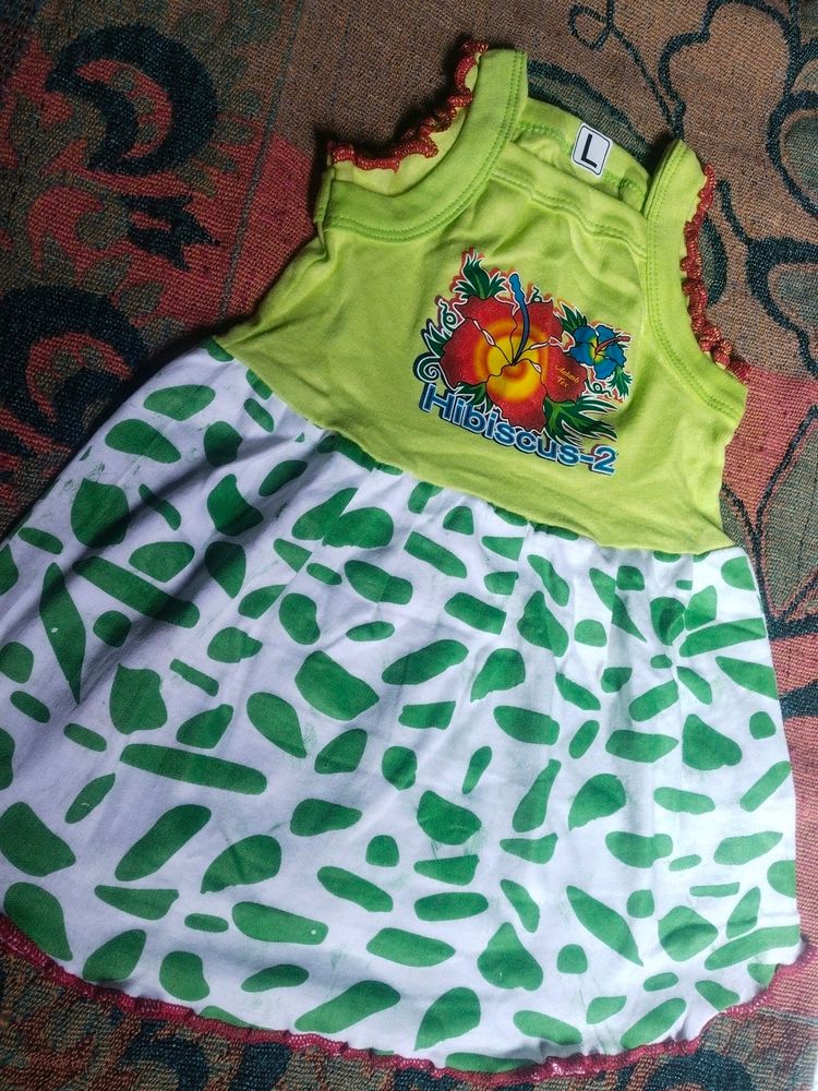 Cute Hibiscus Dress for Toddlers
