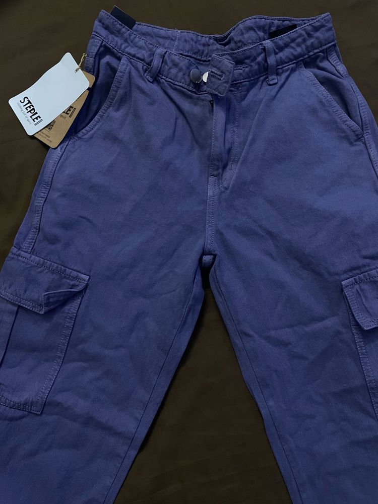 Purple Cargo Pants
