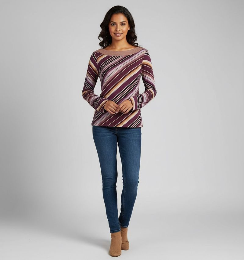 Striped Long Sleeve Top