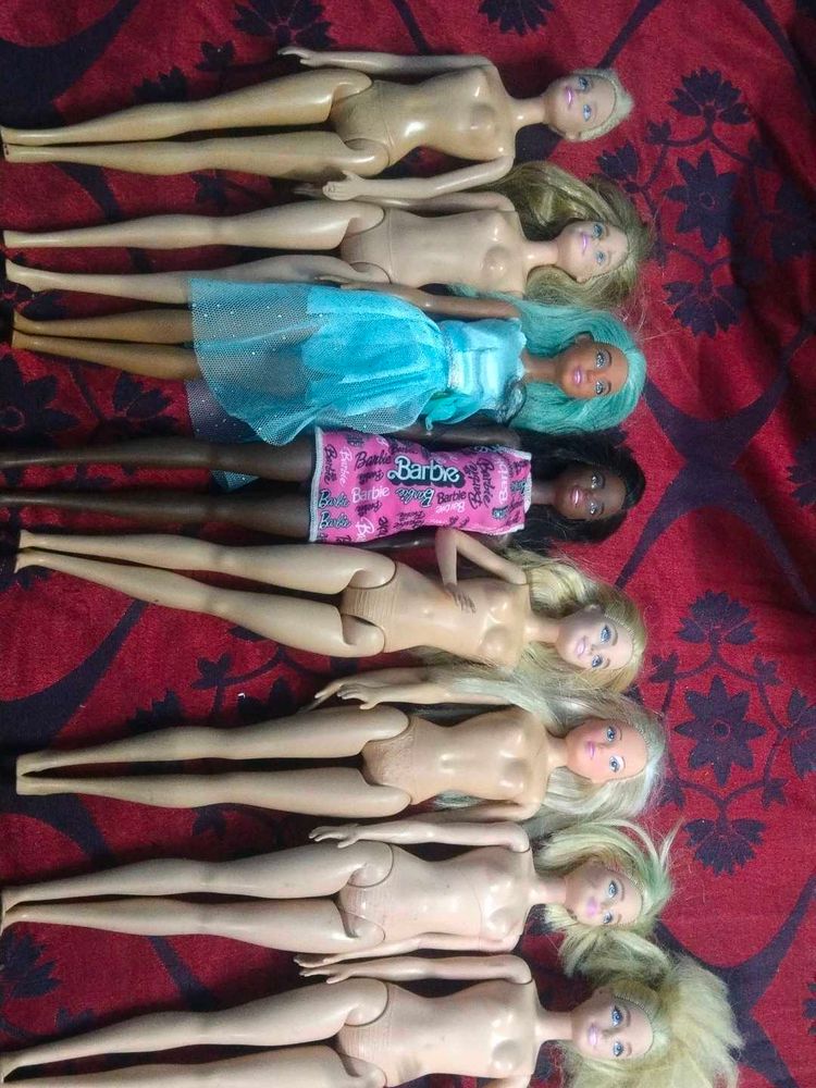 Lot of Barbie Dolls