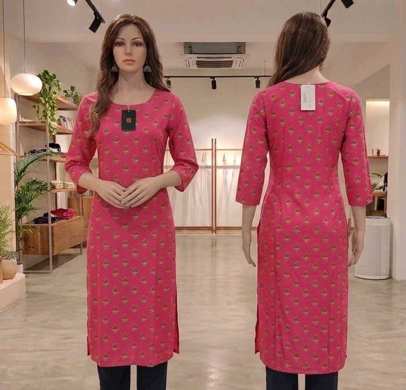 Brand new Pink &amp; Gold Geometric Print kurti