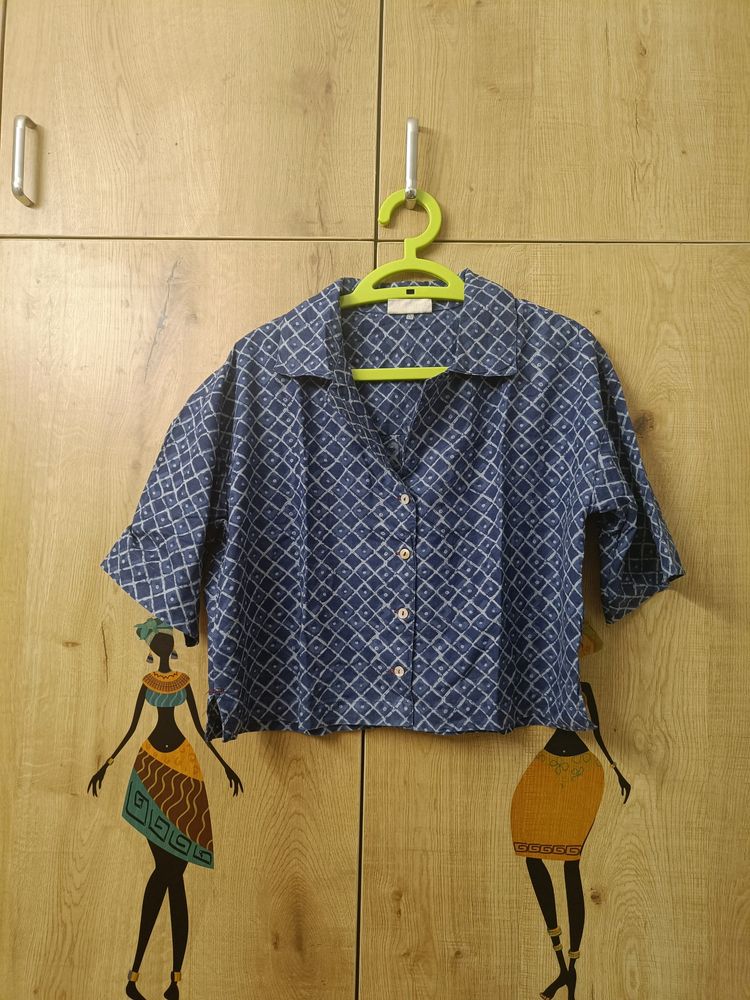 Westside Oversized Cotton Boxy Shirt Size S