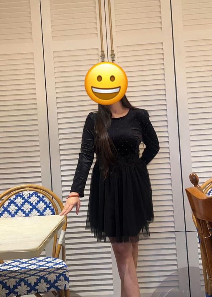 Chic Black Tulle Dress