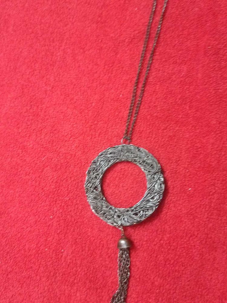 Unique Woven Circle Pendant Necklace