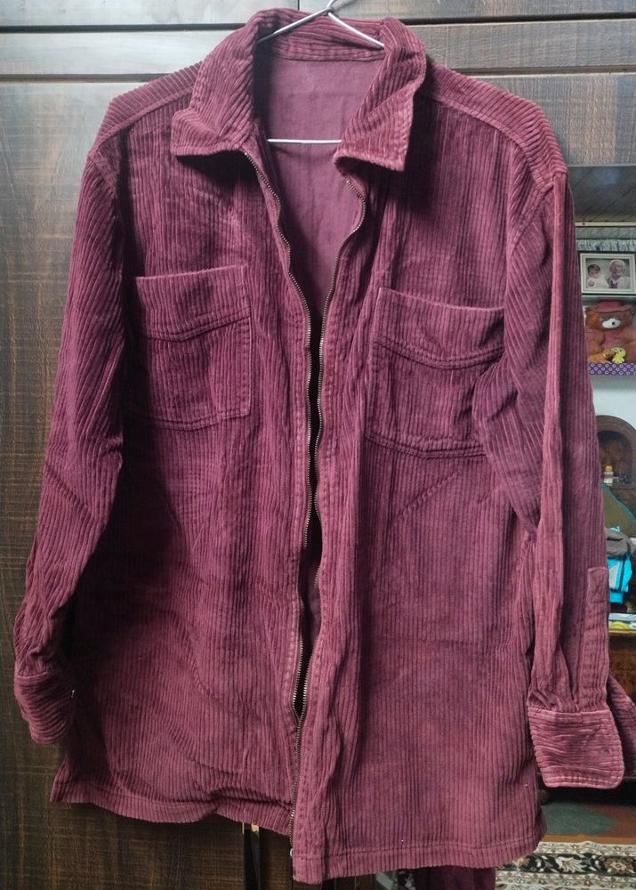 Unisex Oversizes Courdroy Shirt + Jacket