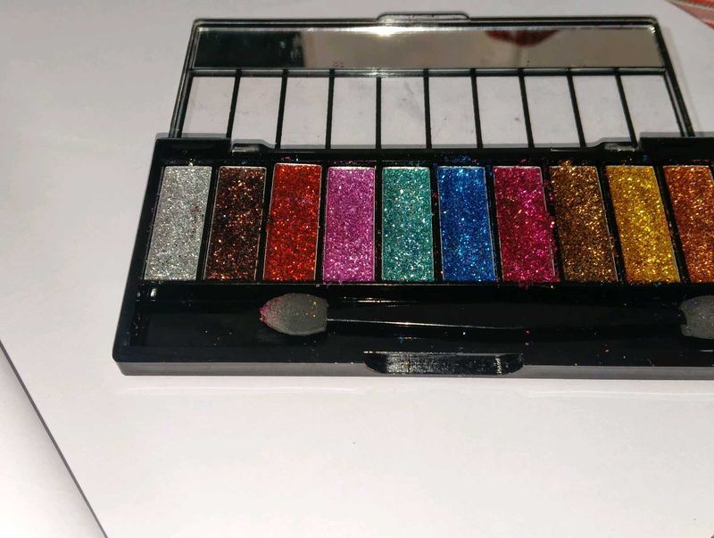 RITZ BEAUTY 10 Color Glitter Eyeshadow Palette