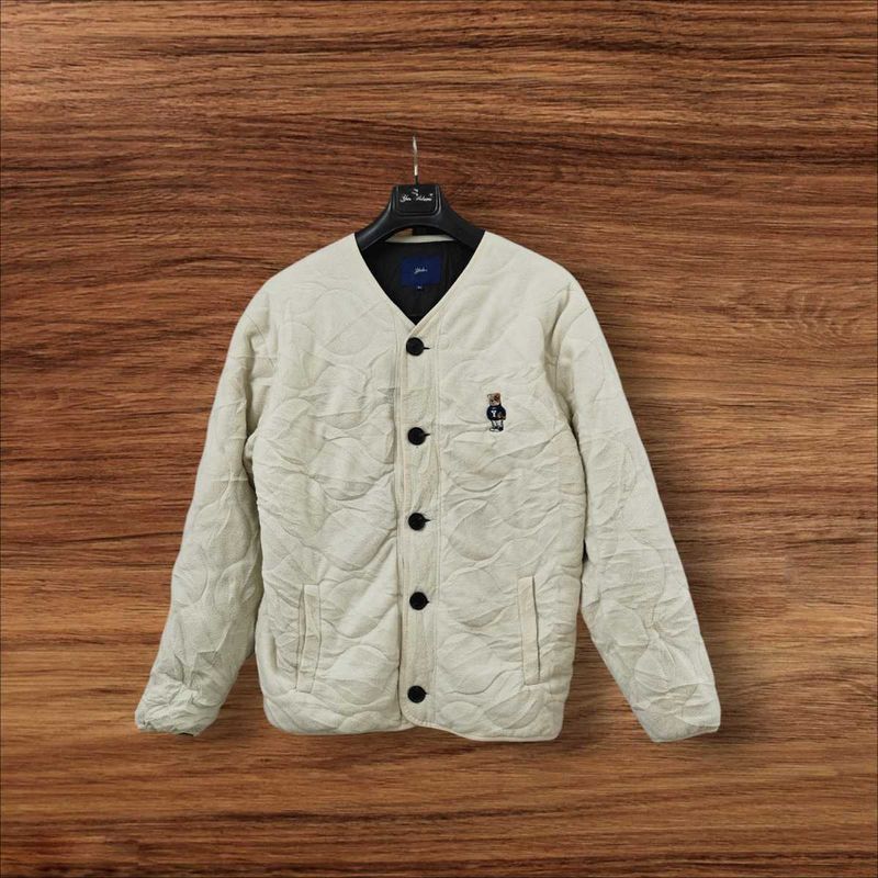 Cream Quilted Jacket