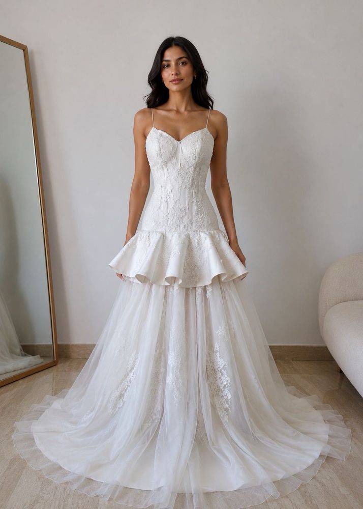 Elegant White Bridal Lehenga