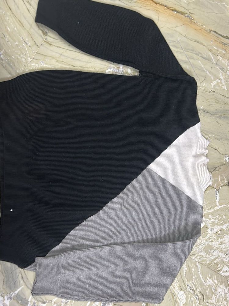 Stylish Color Block Sweater