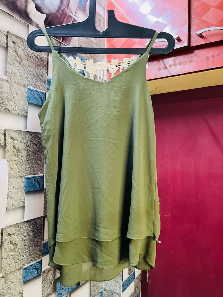 Olive Green Tank Top