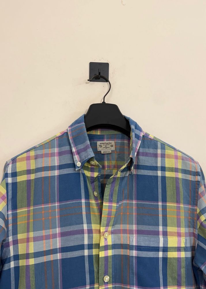Men's Plaid Button-Down Shirt