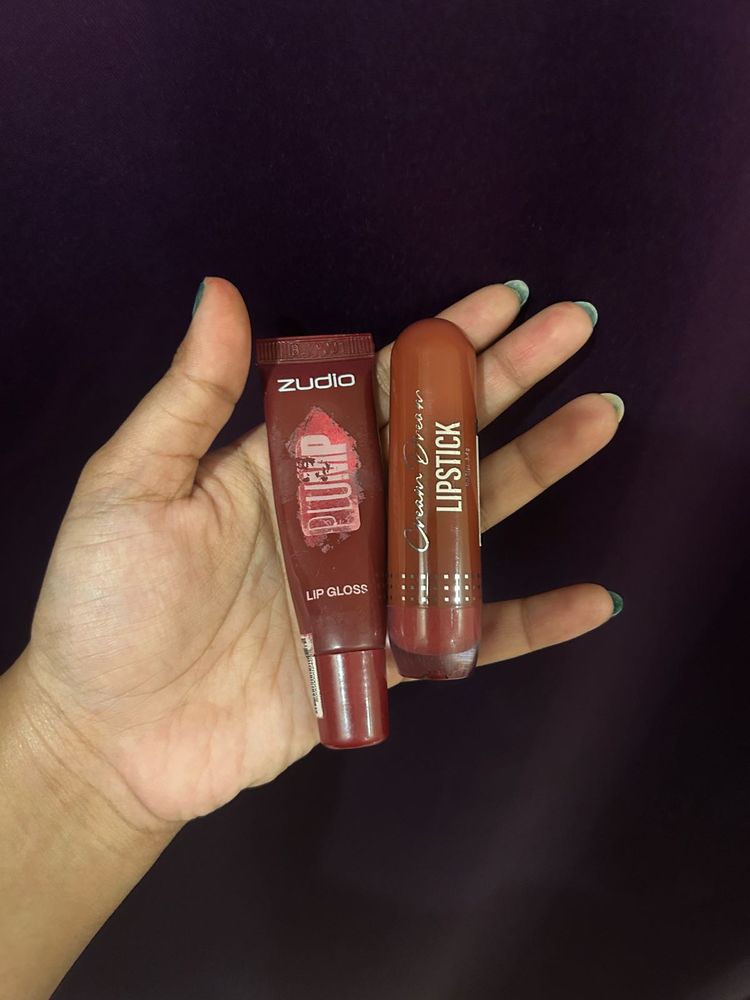 Zudio Lip Gloss &amp; Hilary Rhoda Lipstick Set