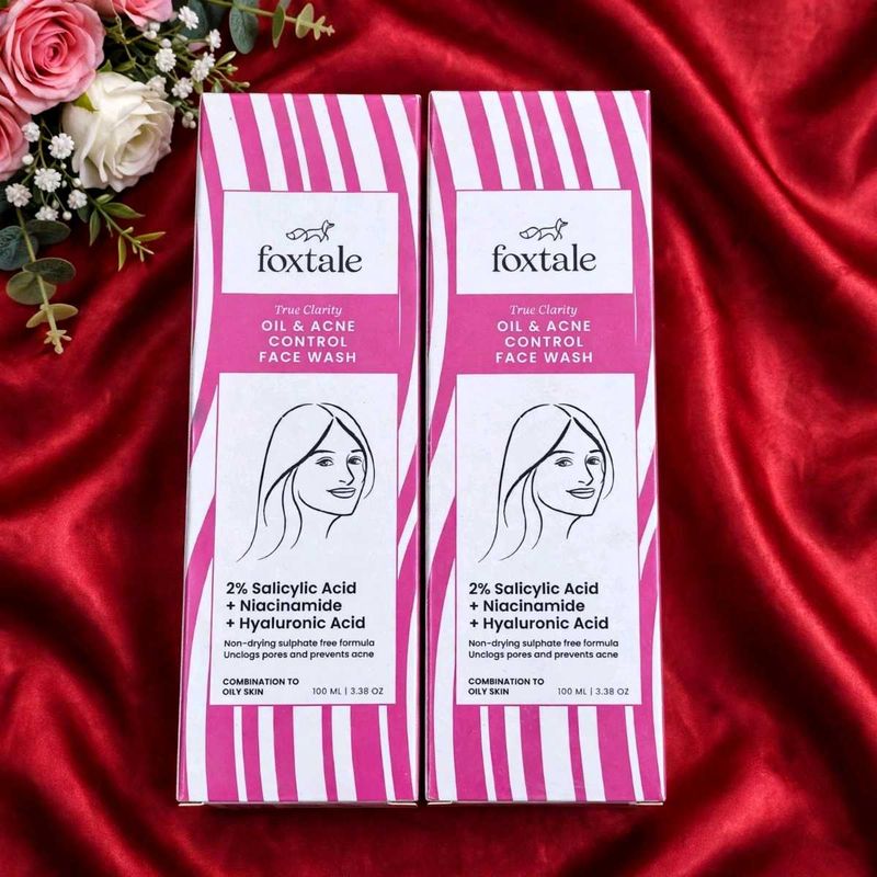 Foxtale Face Wash - Oil &amp; Acne Control pack of 2