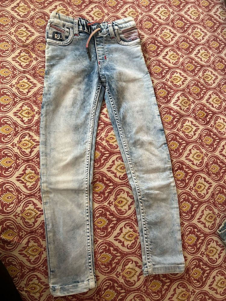 Kids Light Wash Distressed Jeans