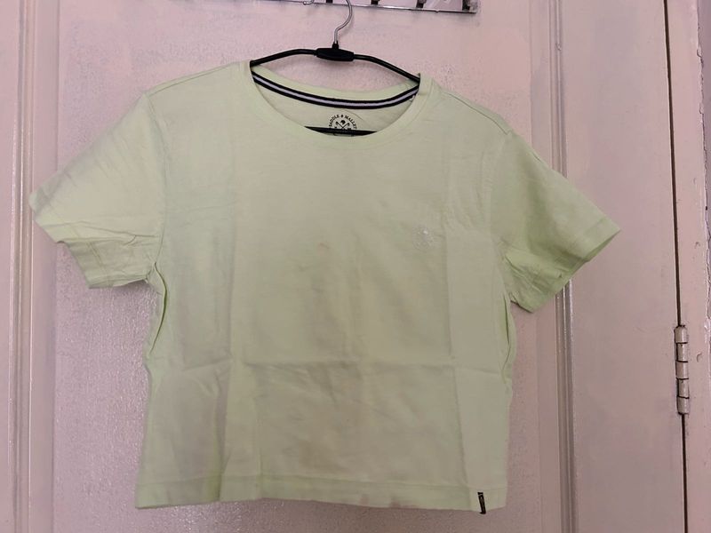 Light Green Crew Neck T-Shirt