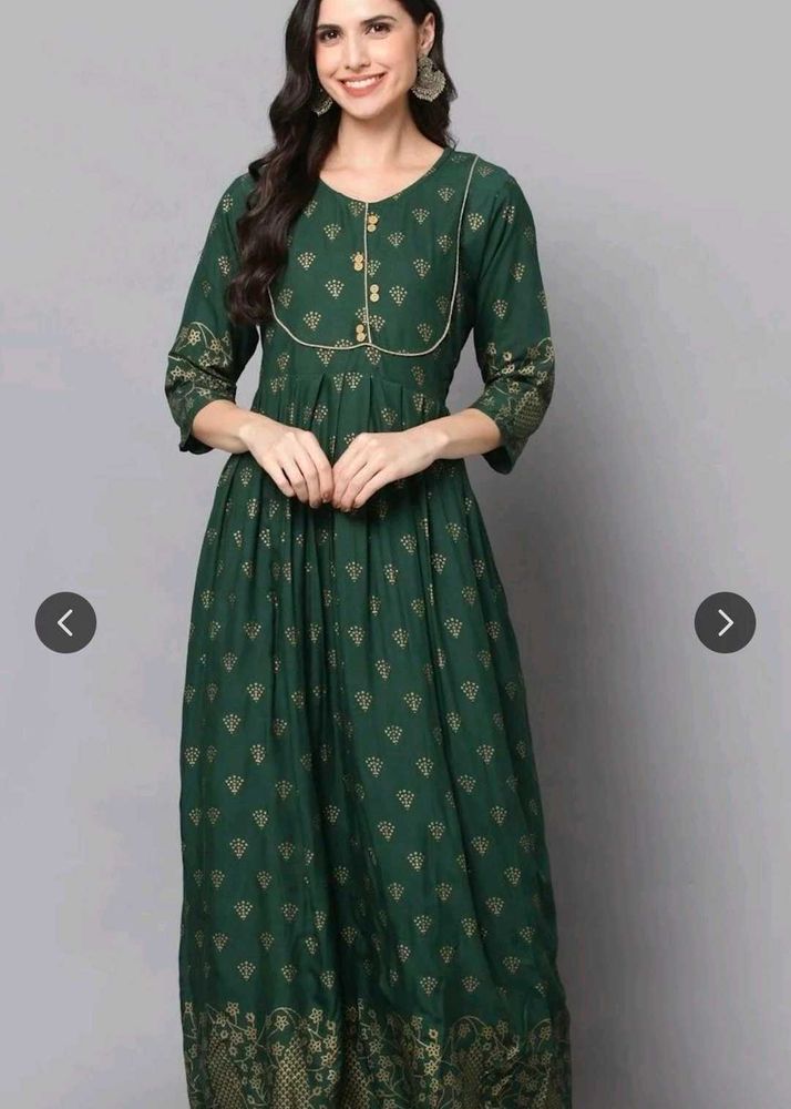 Beautiful Green Ethnic Gown