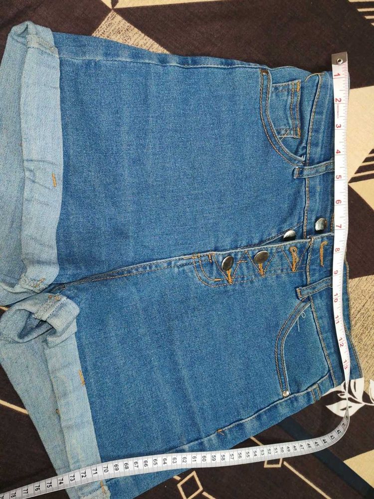 Cute Denim High Waisted Shorts