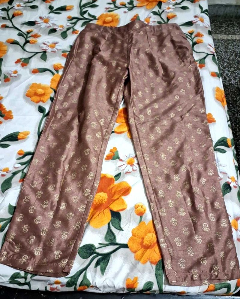 Elegant Printed Silk Pants