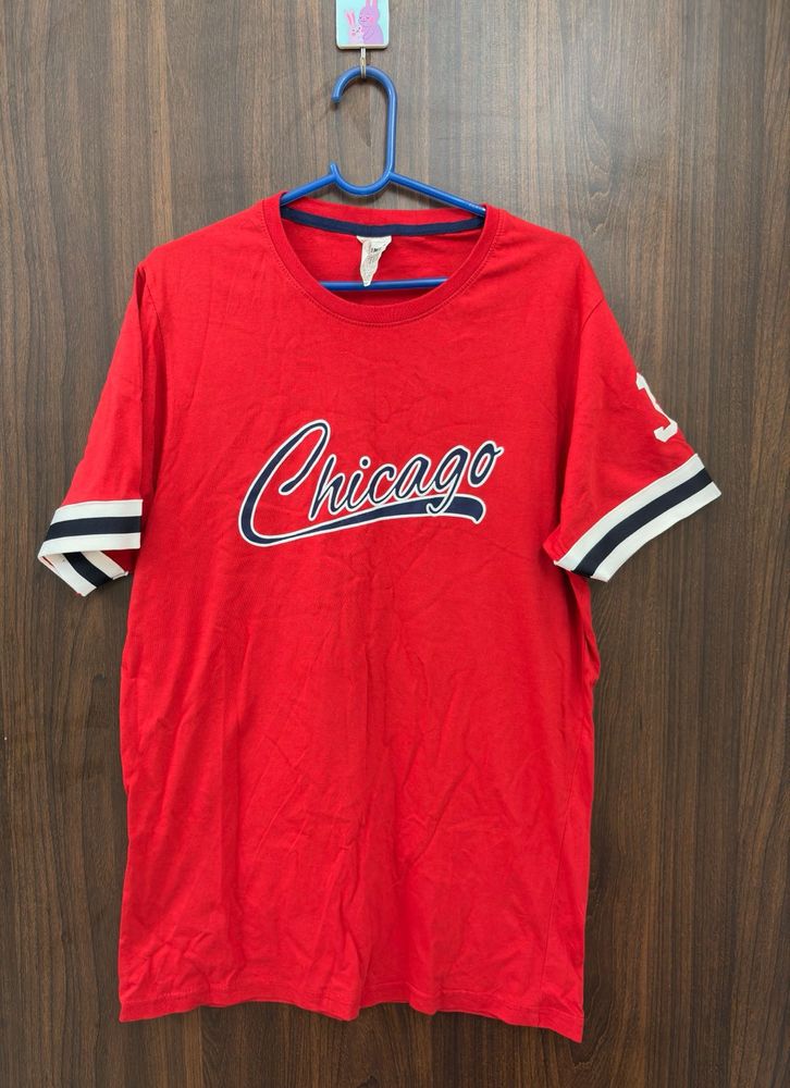 Red Chicago Graphic Tee