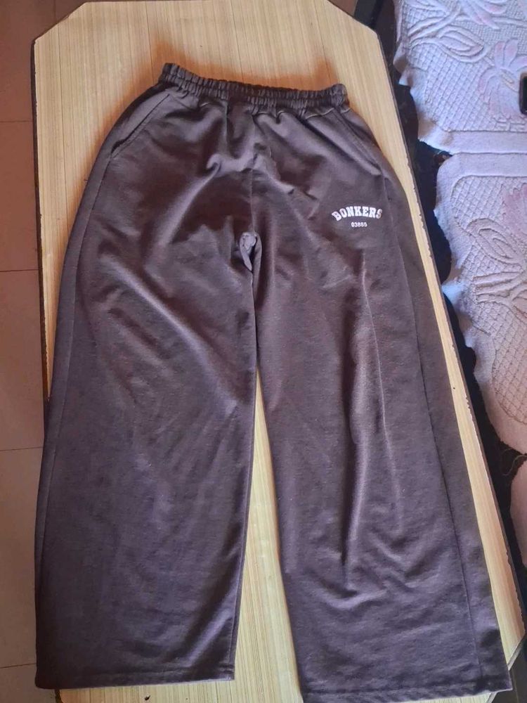 Bonkers Brown Wide Leg Sweatpants