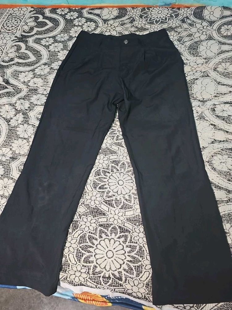 Black Wide Leg Trousers