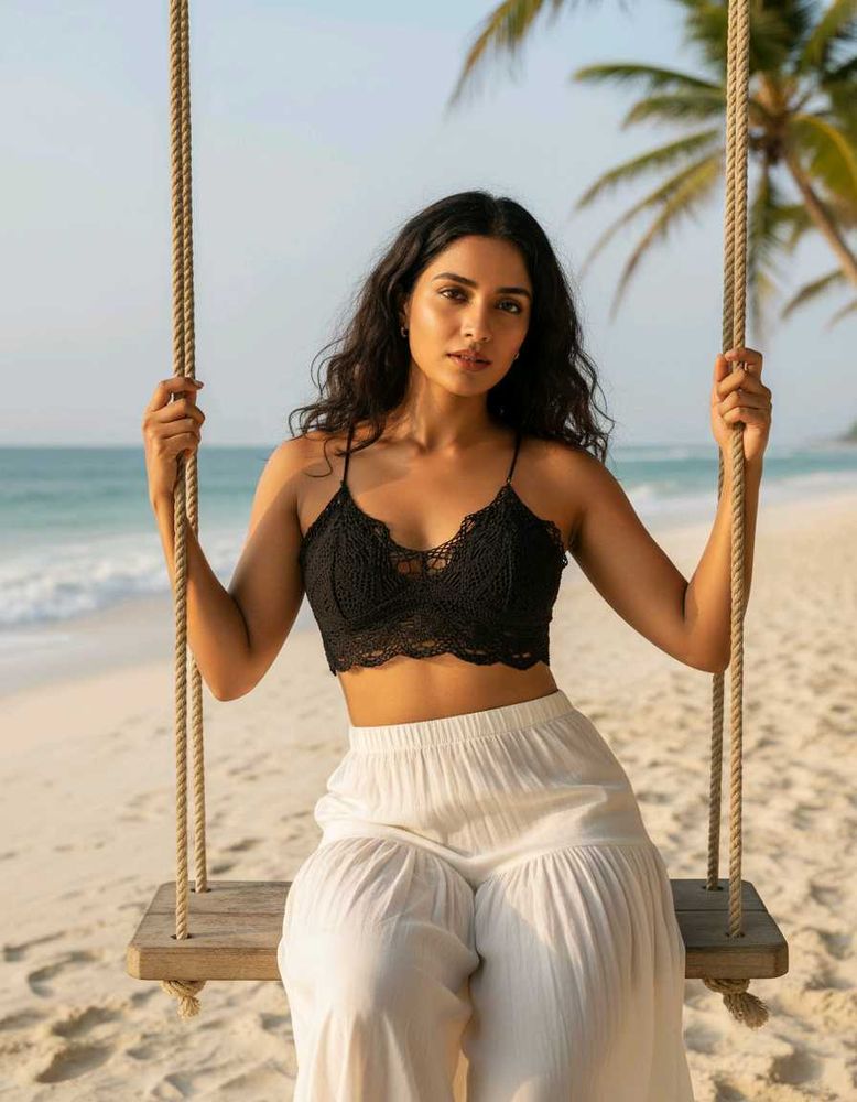 Black Crochet Bralette