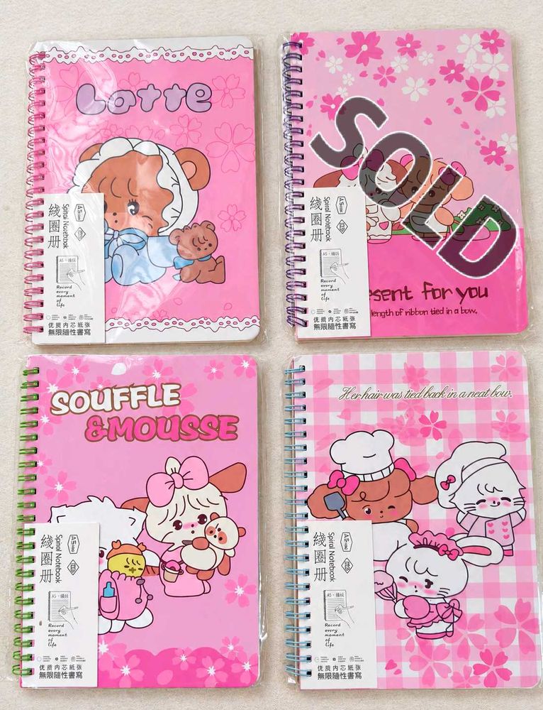 💥 Price Drop 🎀 Mikko Kawaii Spiral Notebooks