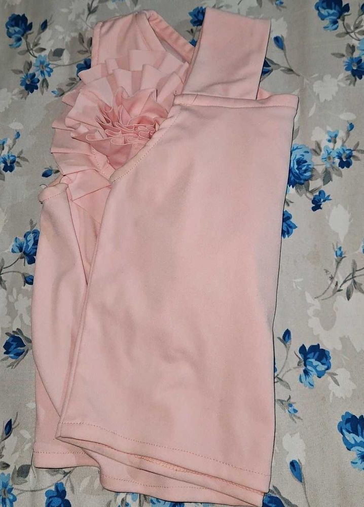 Chic Pink Ruffled Top