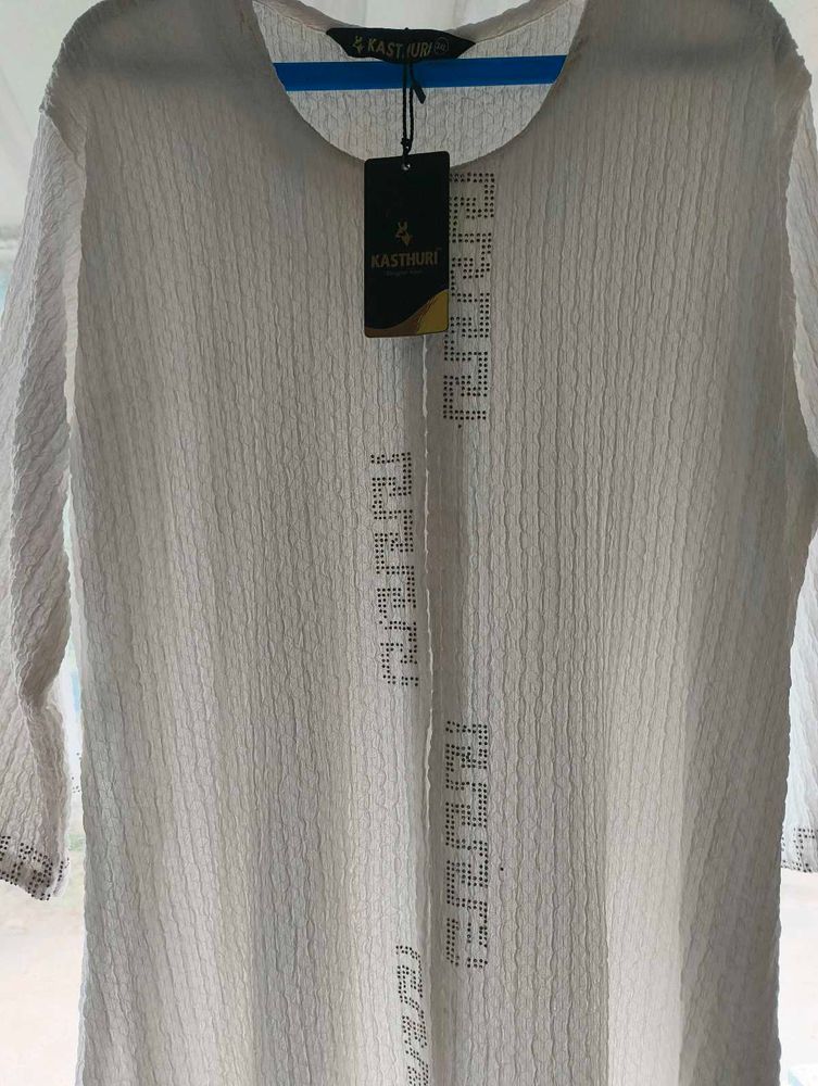 KASTHURI White Tunic Top