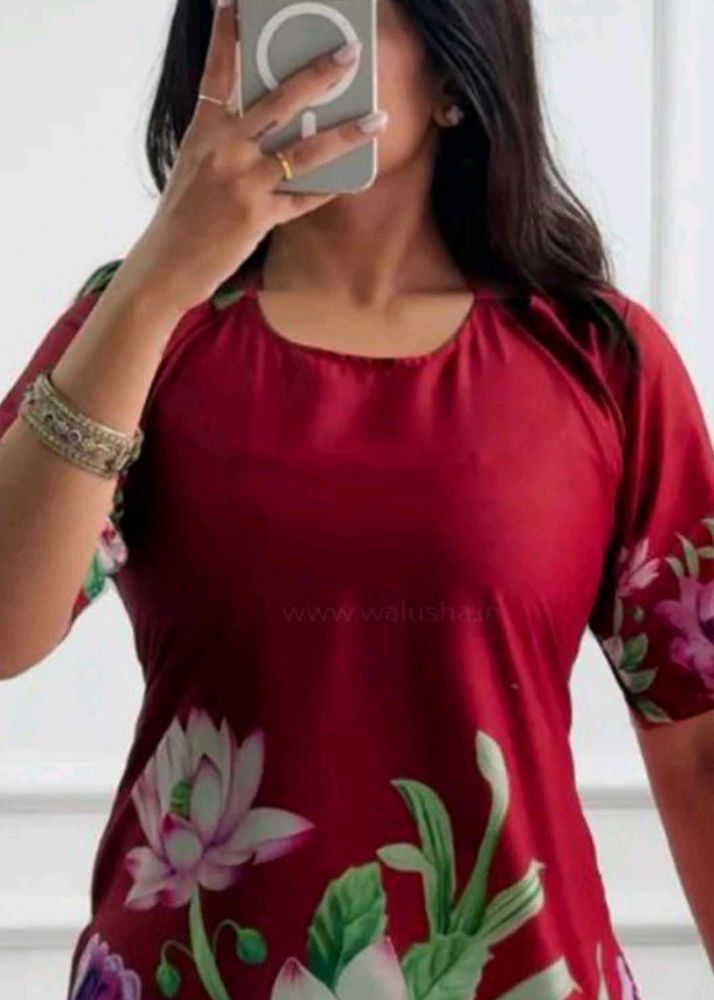 Maroon Trendy Kurti for women