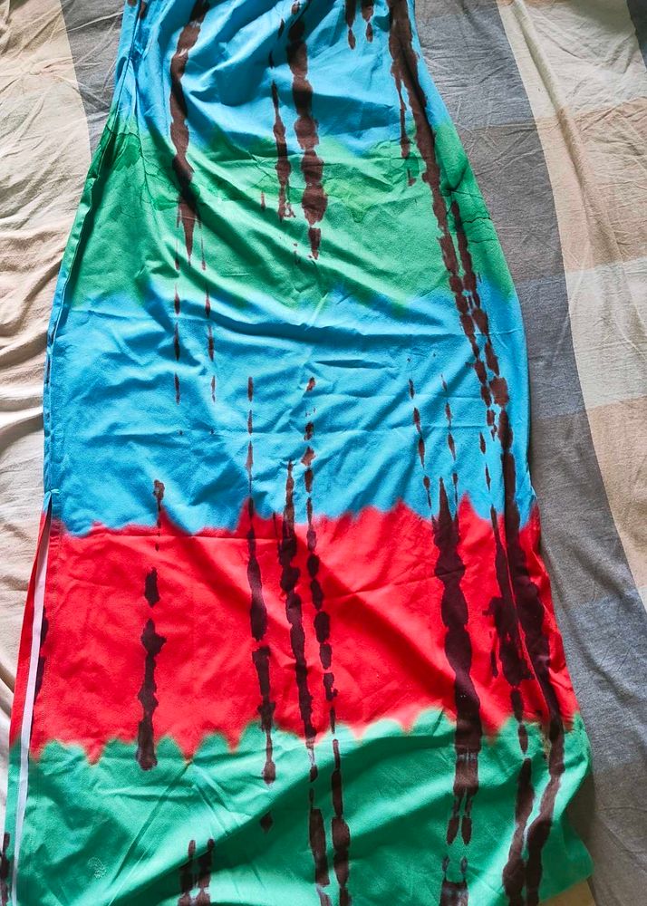 SHEIN Boho Tie-Dye Maxi Dress